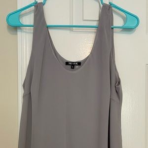 Nic + Zoe Petites grey lined shell